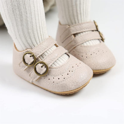 Infant Baby Girls Soft Sole Bowknot Princess Wedding Dress Mary Jane Flats Prewalker Newborn Light Baby Sneaker Shoes